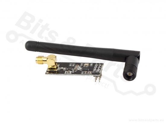 RF Transceiver 2,4GHz NRF24L01+ met versterker en antenne